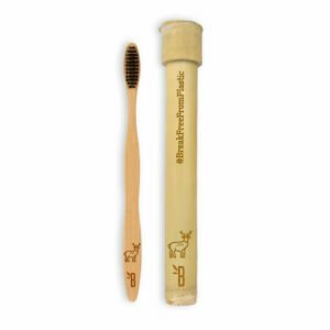 Bamboo Toothbrush In Bamboo Casing