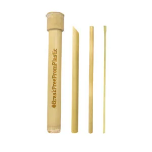 Bamboo Straw Set in Bamboo Casing